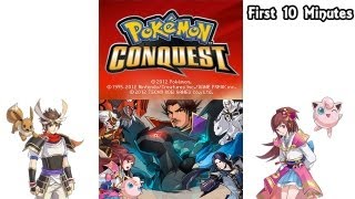 Pokemon Conquest  First 10 Minutes  Nintendo DS [upl. by Servetnick588]