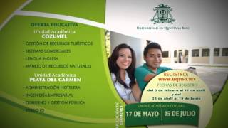 Admisiones a Licenciaturas  Universidad de Quintana Roo  UQROO 2014 [upl. by Halie]