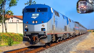 Long Distance Amtrak Trains P42s 1 [upl. by Hoppe]