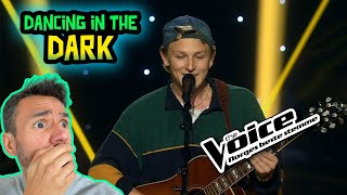 Jørgen Dahl Moe  Dancing In the Dark REACTION Blind auditions  The Voice Norway [upl. by Yehsa914]