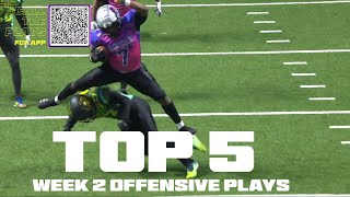 Top 5 Offensive Plays from Week 2 [upl. by Airtal]