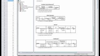 Simple Linear Regression  Intercept and Slope Coefficients in SPSS [upl. by Lizabeth]