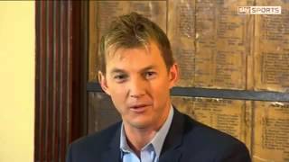 Brett Lee bowls to Piers Morgan [upl. by Annagroeg]