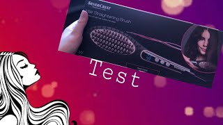 Test szczotki prostującej SilverCrest Hair Straightening Brush [upl. by Orravan]