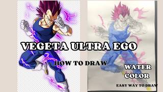 How to draw Vegeta Ultra Ego step by step  DragonBall [upl. by Lewak]