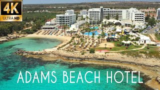 Adams Beach Hotel Ayia Napa Cyprus 4K Drone [upl. by Besse]