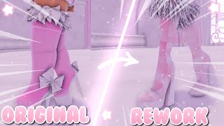 ALL REWORK VS ORIGINAL ITEMS IN ROYALE HIGH Roblox Royale High [upl. by Oigufer584]