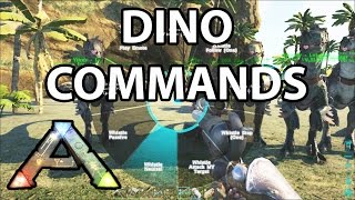 Dino Commands Ark Survival Evolved How to [upl. by Sateia9]