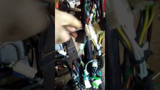 How to replace 50cc moped voltage regulator [upl. by Ahseikal]