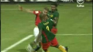 Zidans assist in African Cup Of Nations final 2008  Egypt vs Cameroon 10 [upl. by Halona]