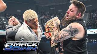 FULL SEGMENT Kevin Owens annihilates Cody Rhodes in a brawl SmackDown highlights Dec 13 2024 [upl. by Gerg116]