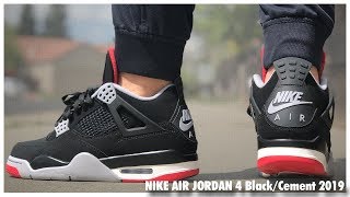 Air Jordan 4 Bred 2019  Review [upl. by Hort]