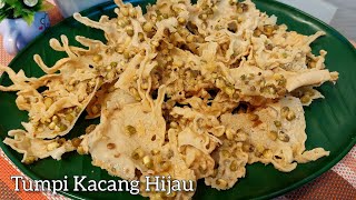 Diwali Snacks Tumpi Kacang Hijau tanpa Telur Eggless Green Bean Cracker  Rempeyek Kacang Hijau [upl. by Claire]