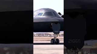 See the B2 stealth bomber up close aircraft B2 B2Spirit stealth bomber taxi [upl. by Yralam]