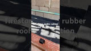 firestone epdm rubber roof installation [upl. by Lladnor]