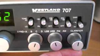 WESTLAND 707 27Mhz AMFMSSB TRANSCEIVER TEST [upl. by Perlie]