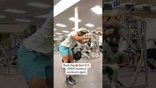 Back Day🥵 Best 8🔥 BACK workout🏋️workouts🥇 gym💯BackDayworkout fyp foryou shorts [upl. by Tabatha885]