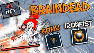 The MOST Braindead Build In The Entire Game  IRONFIST X BOMU GPO [upl. by Norraf]