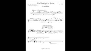 Five Miniatures for Oboes  5 for Bass Oboe [upl. by Melamed997]