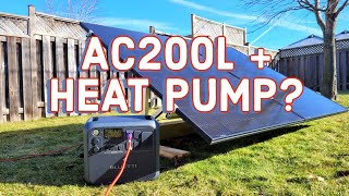 Can The Bluetti AC200L Power A Heat Pump [upl. by Ellenrad639]