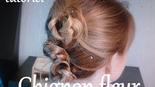 tuto Le chignon fleur  très facile et rapide [upl. by Trudie]