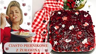 Najprostsze PIERNIKOWOŻURAWINOWE ciasto na święta bez pieczenia [upl. by Emmalynn850]