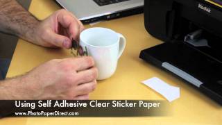 Using Self Adhesive Clear Sticker Paper [upl. by Arakihc378]