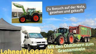 LohnerVLOG402 Fendt Favorit 818 am Strautmann Terra Vitesse I Norla Messe I Fendt 620 I Messekauf [upl. by Hacissej430]