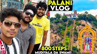 800 Steps Climbing Vlog  Palani Murugan Temple  Foodie Prabu  All Over Tamilnadu Trip [upl. by Ahsiled]