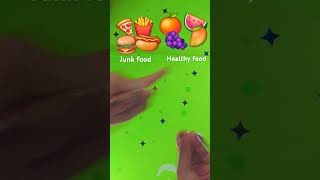 Healthy food 🆚️ Junk food oh my mom [upl. by Heisser]