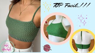 TOP CROCHET Paso a Paso HALTER TOP easy patterns [upl. by Girish]