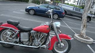 Hunting Harleys 1977 FXE FOR SALE only 2500 has current CA title SOLD [upl. by Imoin]