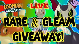 🔴 Rare amp Gleam Giveaway  Loomian Legacy  Roblox 2020 RoadTo3000 [upl. by Angy]