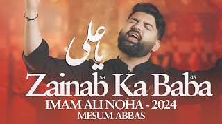 Zainab Ka Baba  Mesum Abbas  21 Ramzan Noha 2024  New Mola Ali Noha [upl. by Rodgers782]