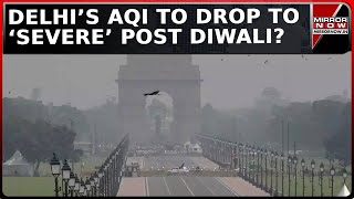 Delhi AQI Reaches To Very Poor Category Thick Smog Engulfs Situation To Worsen Post Diwali [upl. by Artek]