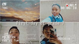 First day of grade 7 grwm south Africa youtuberMiss lethu [upl. by Wicks]