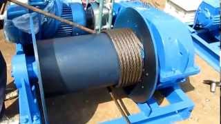 Electric winch wire rope installation [upl. by Radbourne]