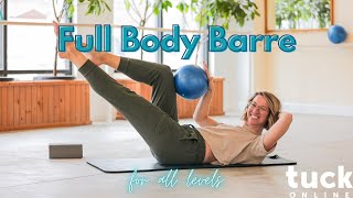 20Minute Full Body Barre Workout – No Equipment Needed  Tuck Online  Barre Fitness At Home [upl. by Aissert]