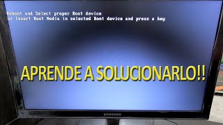 Reboot and Select proper Boot device  Solución [upl. by Attah]