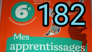 Orthographele pluriel des noms composéspage 182mes apprentissage en français 6 AEP [upl. by Esiled]