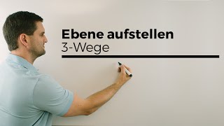 Ebene aufstellen mittels 3 Punkte PunktGerade GeradeGerade  Mathe by Daniel Jung [upl. by Gentes]