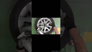 Aluminum Wheel Restoration amp Painting Hyundai i30 at home shorts [upl. by Jerald]