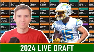 LIVE 2024 Fantasy Football Draft [upl. by Lezley]