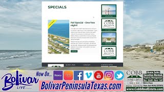 Stay On Bolivar Peninsula The Beach Get One Night Rental FREE [upl. by Nats601]