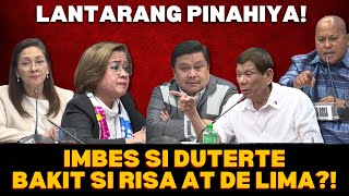 De Lima at Hontiveros Harapharapang Pinahiya ni Sen Jinggoy at Sen Bato sa Senate Hearing [upl. by Neelrac]