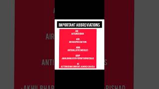 Important abbreviations for all competitive examsjkp jkssb exams [upl. by Merras]