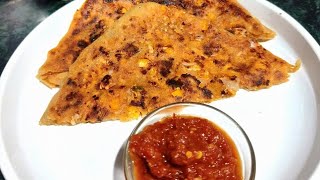 Panner Corn Paratha [upl. by Tenaej]