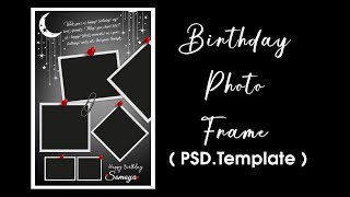 Birthday Photo frame  new design [upl. by Ahsilat]