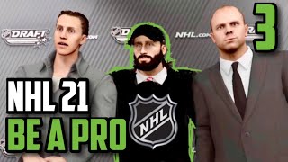 NHL 21 Pro Goalie Plays Be A Pro •THE DRAFT• 3 [upl. by Biddy]