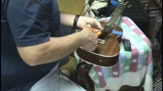 How to install a homemade piezo pickup inside a ukulele [upl. by Sanbo]